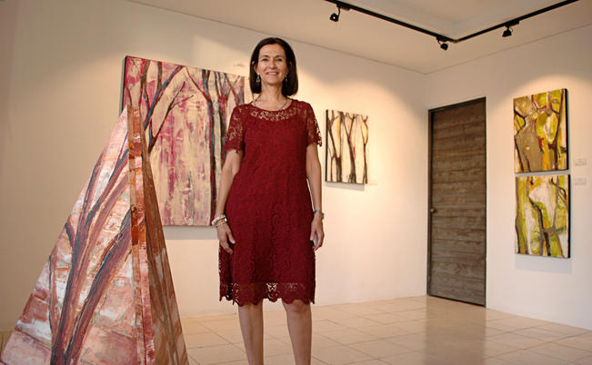 Marcela Herbert, pintora, arte, exposición, galería de arte Nuun, serie Inquietudes