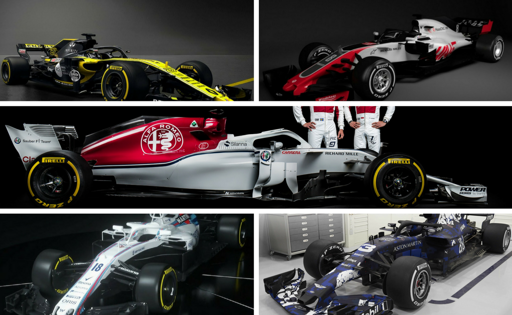 Fórmula 1, F1, GP de Australia, GP de México, Aston Martin Red Bull Racing, Williams Martini Racing FW41, Renault Sport Formula 1 Team, Alfa Romeo Sauber, Haas F1 Team