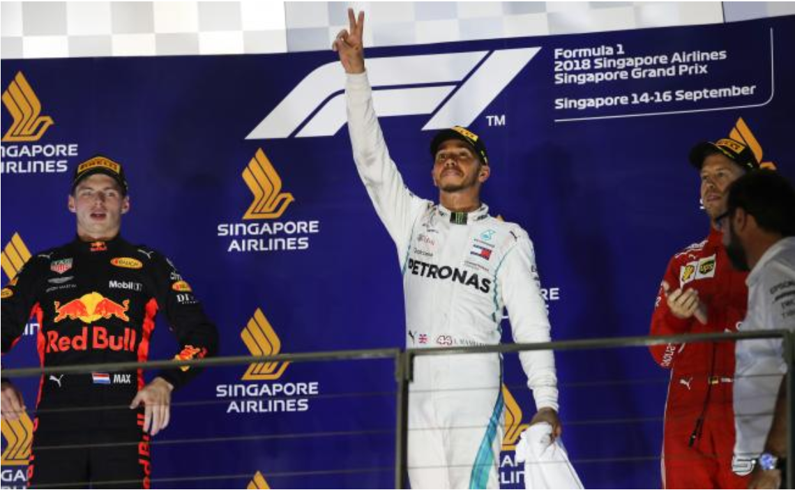 Hamilton conquista el GP de Singapur