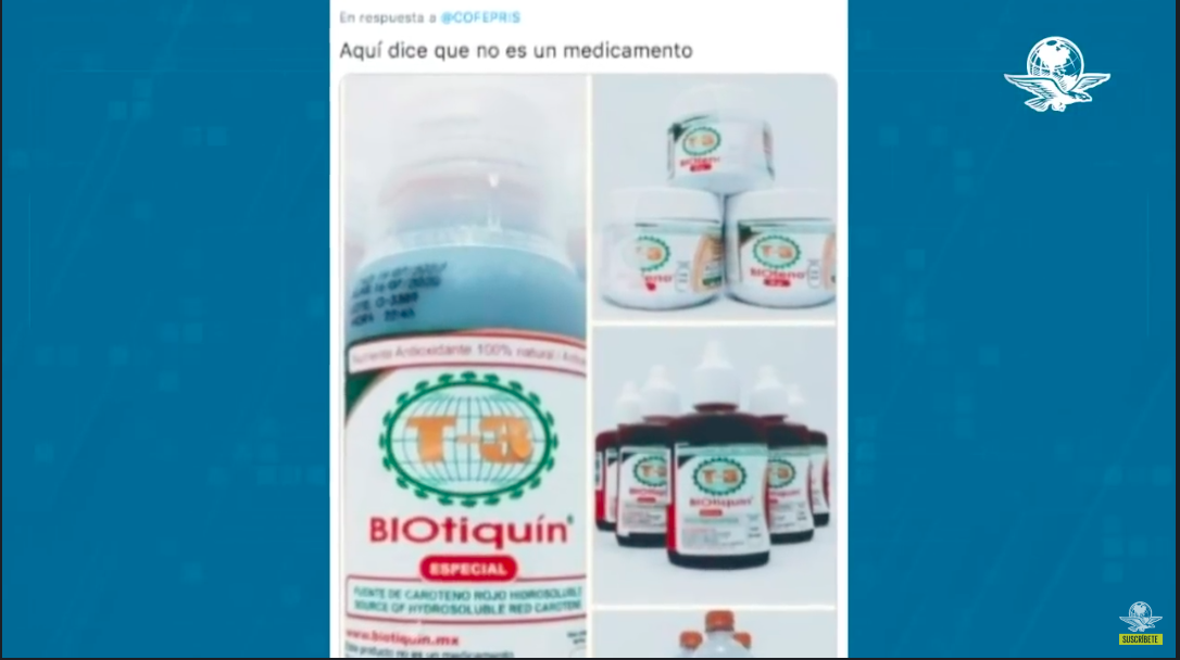 Cofepris alerta por “Biotiquín”, producto “milagro” que ayuda contra síntomas del Covid