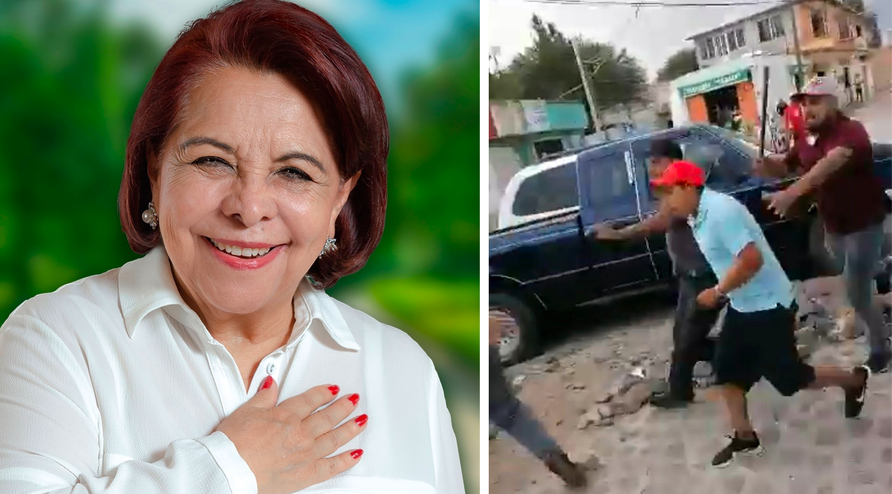 Se arma trifulca en mitin de Celia Maya; candidata de Morena denuncia agresión 