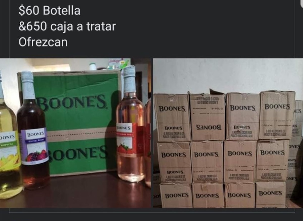 Venden en redes sociales botellas de vino robadas a un tráiler que volcó en la México-Querétaro