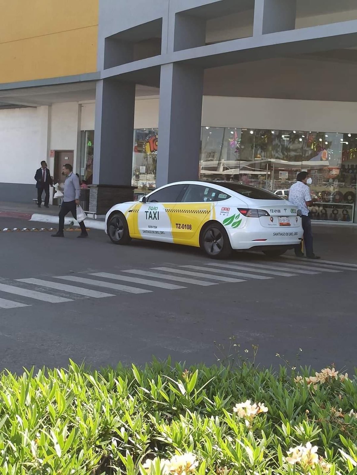 Convierten auto Tesla en taxi y se vuelve viral; ofrece servicios en Querétaro 