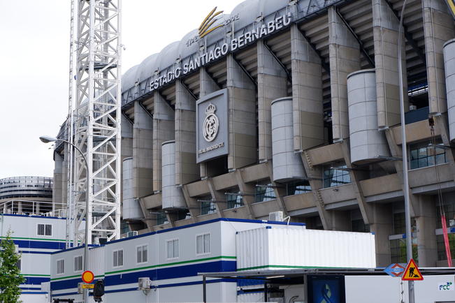 La pandemia no frena las obras en el Santiago Bernabéu