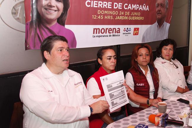 El dirigente  de Morena añadió que ningún candidato de la coalición solicitará seguridad especial el resto del proceso electoral. / Foto: Guillermo González
