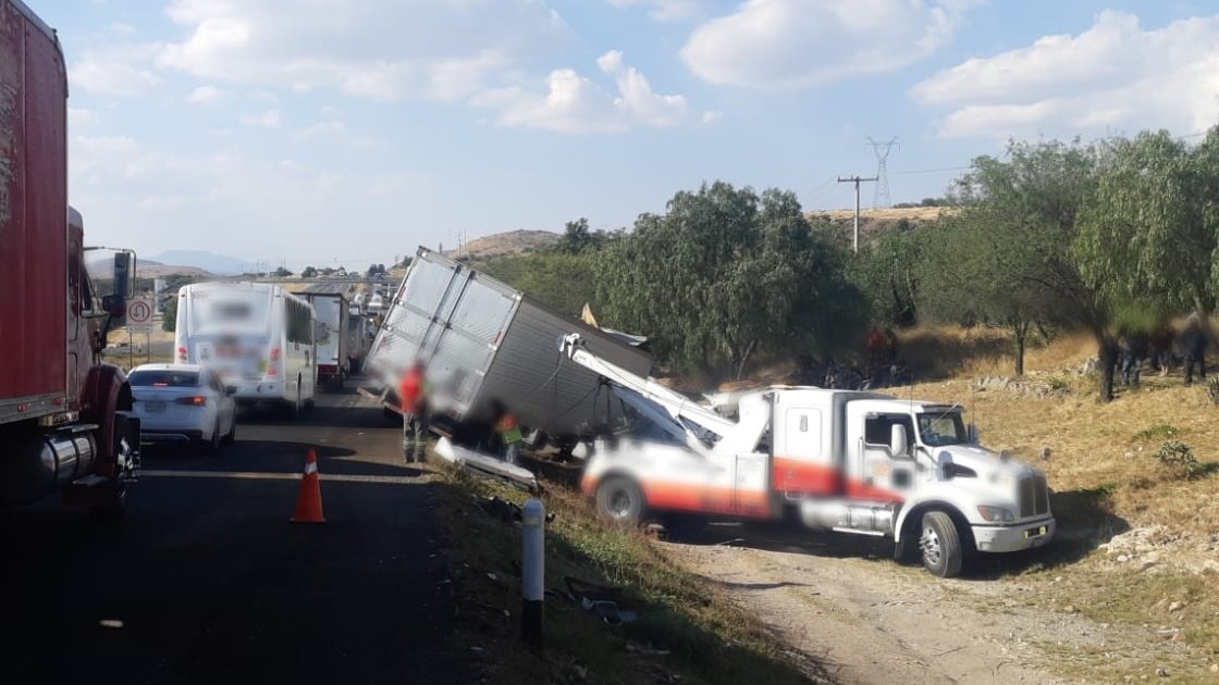 Reportan accidente en la autopista Querétaro-San Luis Potosí