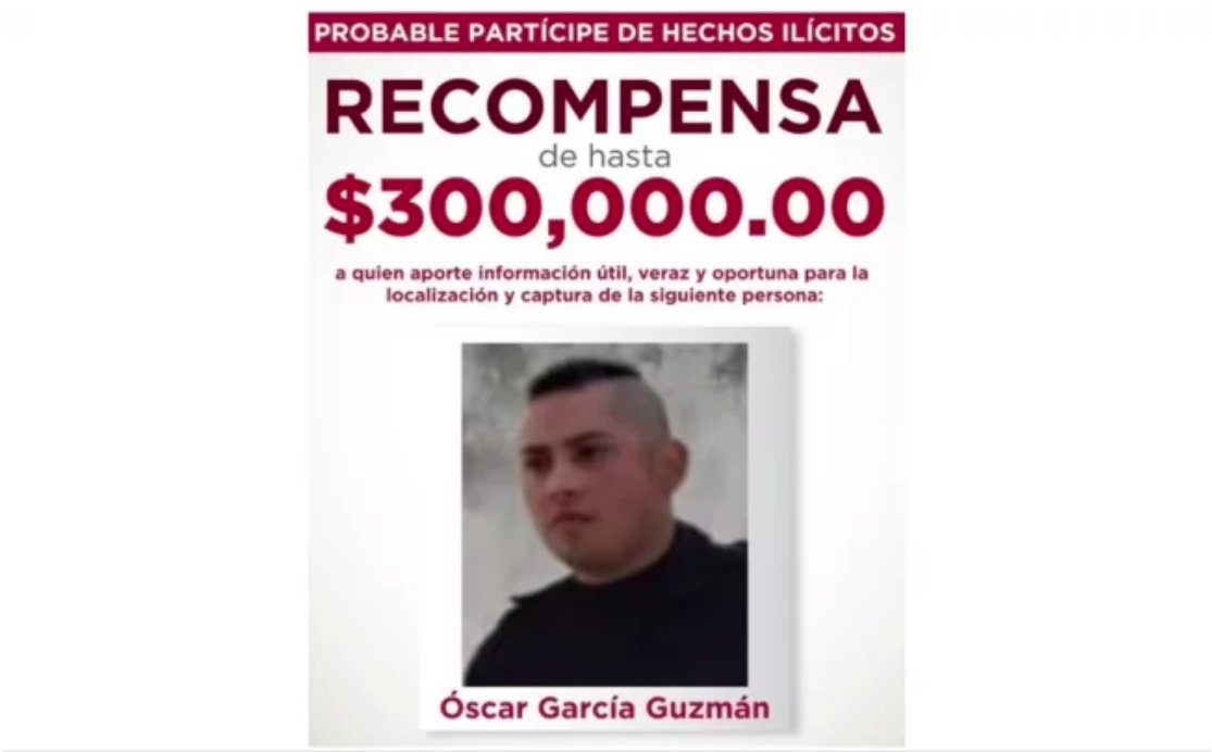 Ofrecen 300 mil pesos de recompensa por presunto feminicida de Toluca
