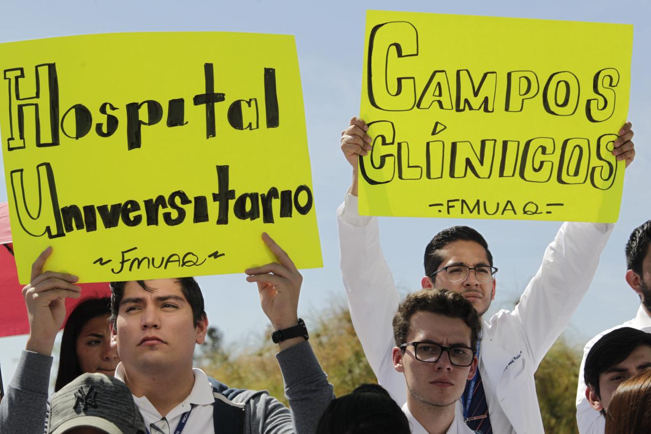 Hospital Universitario, exigencia de estudiantes de Medicina