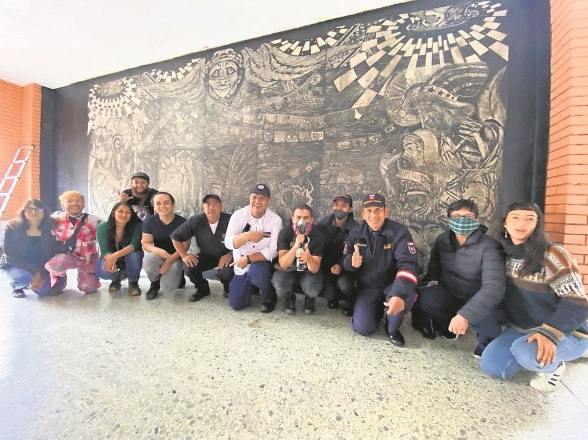 Mural queretano llega hasta Colombia