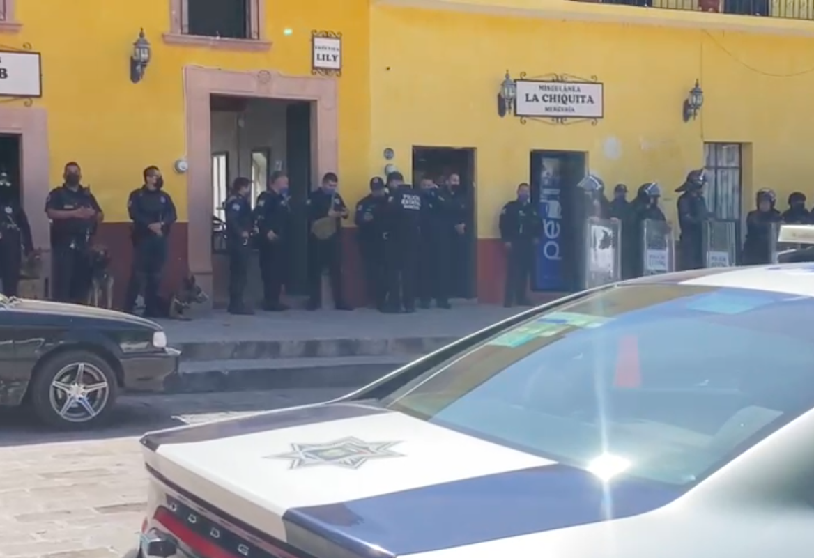 Tras amarre de funcionario, polic&iacute;a estatal toma la seguridad en Huimilpan