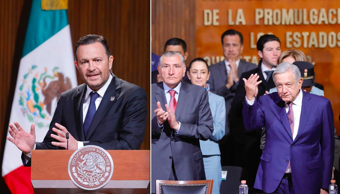 Desde Quer&eacute;taro, el presidente L&oacute;pez Obrador conmemora la Constituci&oacute;n de 1917